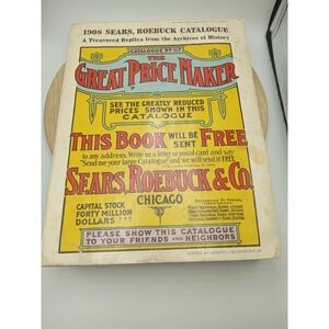 1908 Sears Roebuck & Co Catalogue No 117 1969 Reproduction Issue Catalog Vintage